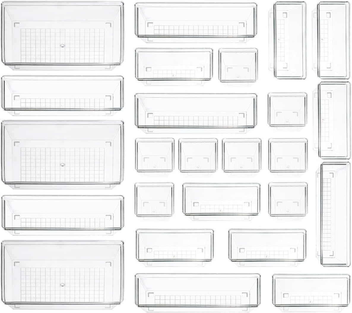 Bathroom Drawer Organizer – Vanity Drawer Dividers, Makeup & Toiletry Storage Tray and Space-Saving Bathroom Organizer