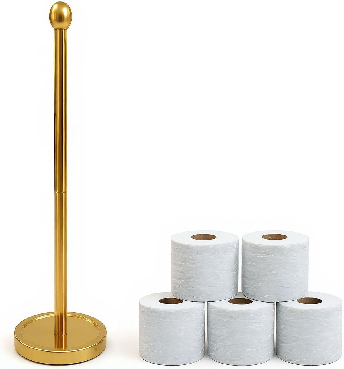 Toilet Paper Storage Organizer – Bathroom Toilet Paper Holder, Tissue Roll Storage Rack & Space-Saving Bathroom Organizer for Extra Rolls