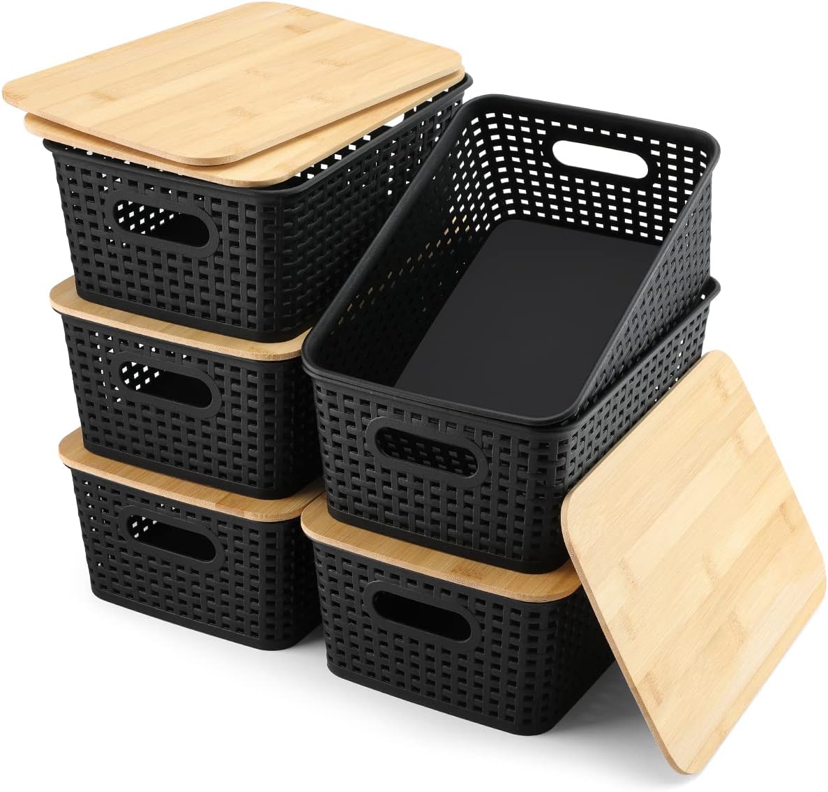 Multi-Purpose Storage Baskets – Woven Storage Bins, Home Organization Baskets & Versatile Closet, Bathroom and Living Room Storage Containers