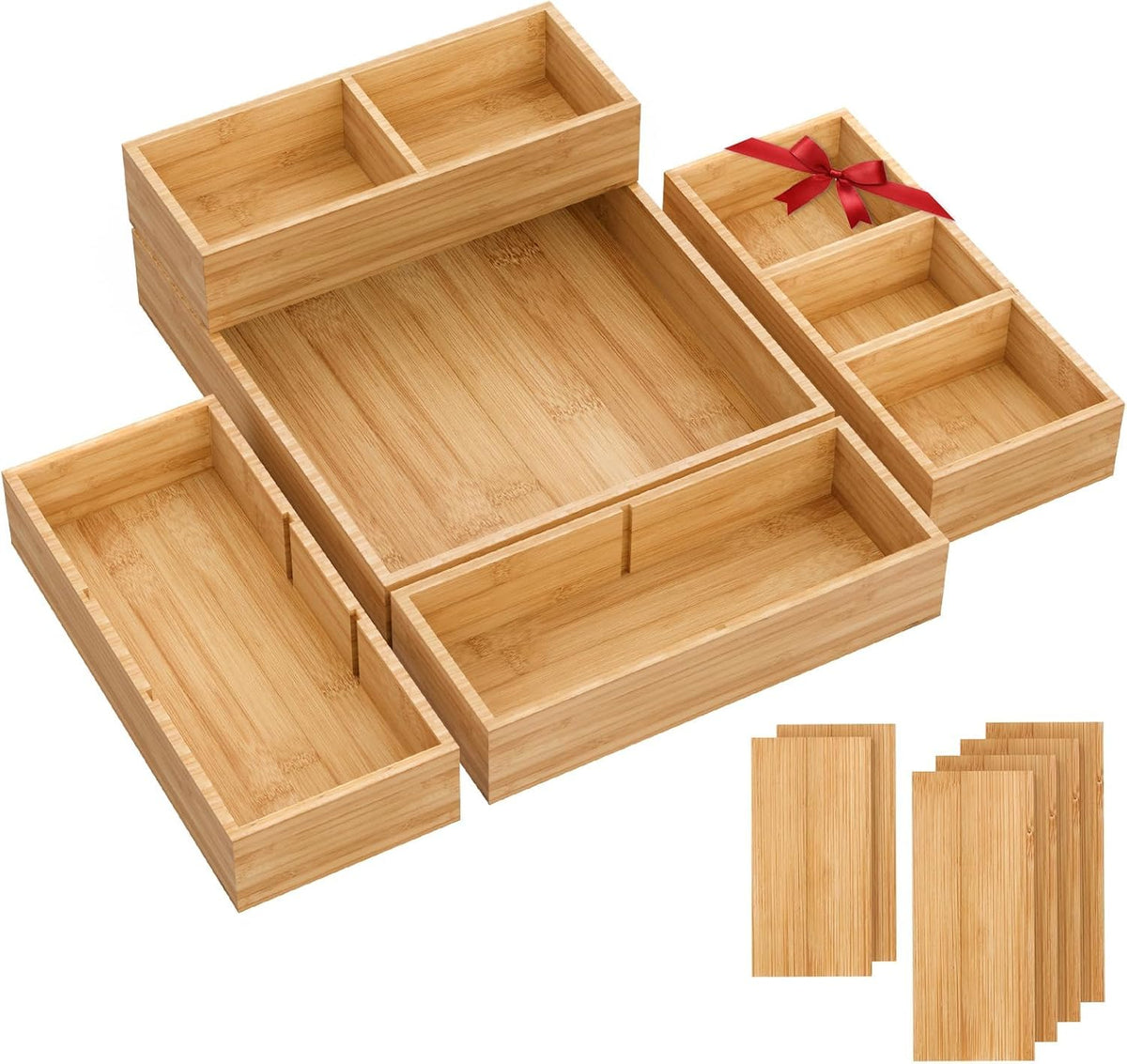 Desk Drawer Organizer – Drawer Dividers, Office Supply Storage Tray & Space-Saving Desk Organizer