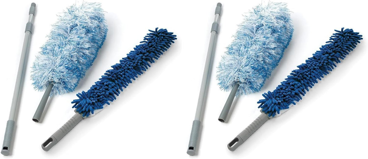 Extendable Ceiling Duster – Long-Handle Telescopic Duster, High-Reach Dusting Brush & Ceiling, Fan and Hard-to-Reach Surface Cleaner