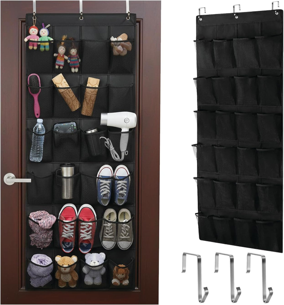 Over-Door Shoe Organizer – Hanging Shoe Rack, Over-the-Door Shoe Storage Holder & Space-Saving Closet Organizer for Shoes and Accessories