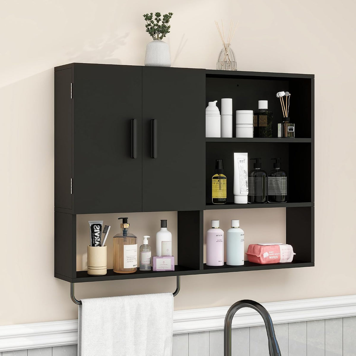 Cabinet Door Storage Rack – Over-the-Door Cabinet Organizer, Kitchen Cabinet Door Shelf & Space-Saving Storage Rack for Kitchen Essentials