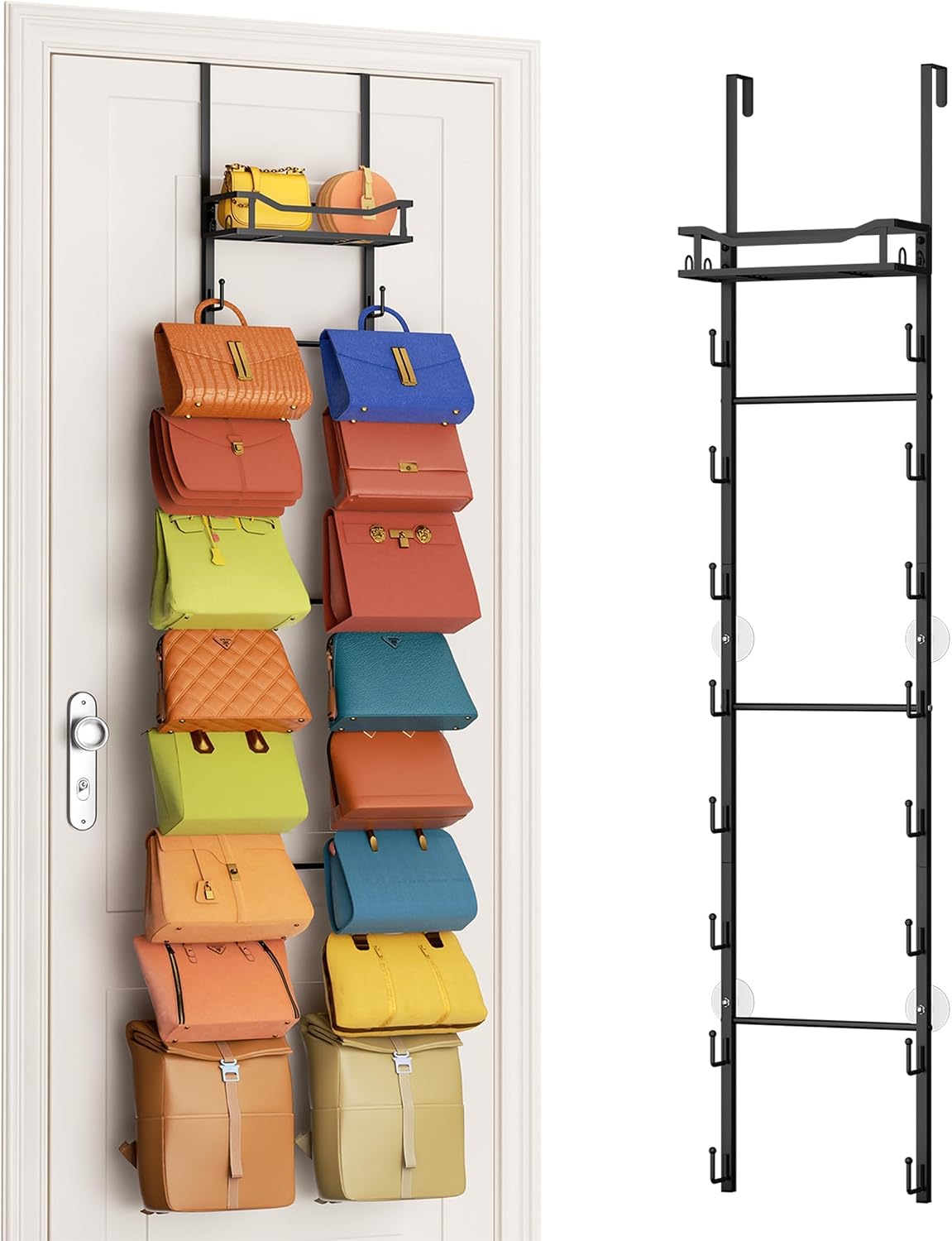 Handbag Hanging Organizer – Purse & Handbag Storage Rack, Closet Hanging Bag Organizer & Space-Saving Accessories Storage Solution