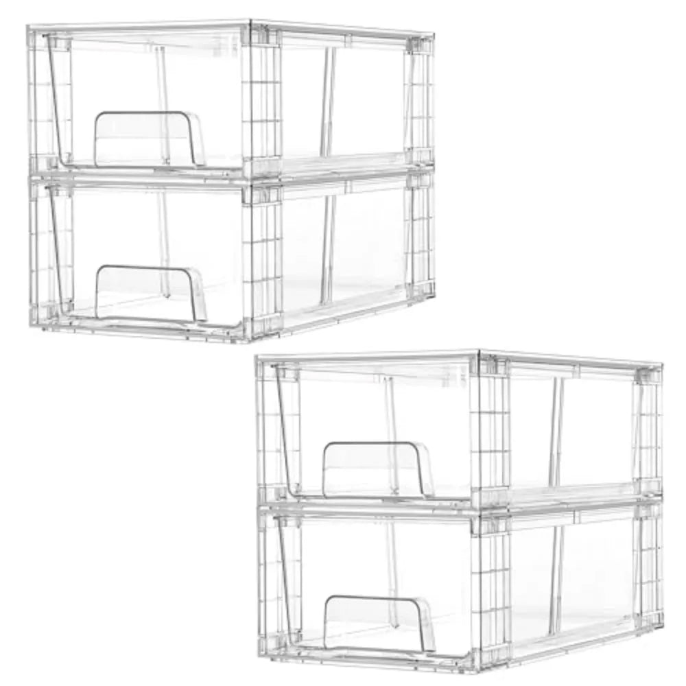 Stackable Plastic Storage Drawers