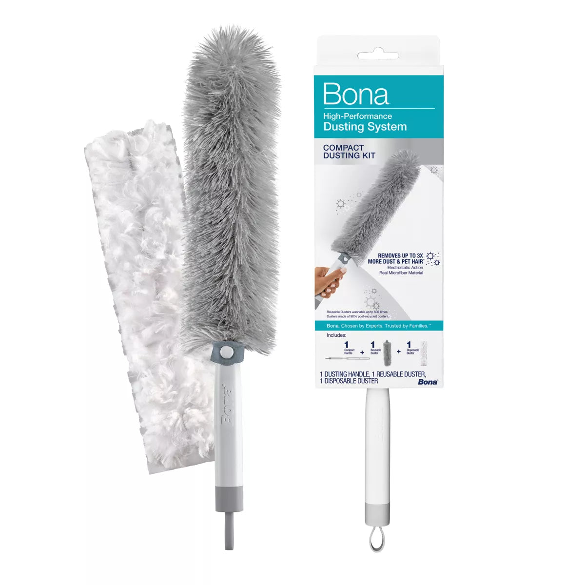 Microfiber Cleaning Duster – Reusable Dusting Wand, Washable Microfiber Duster & Home Cleaning Tool for Furniture, Shelves and Hard-to-Reach Areas