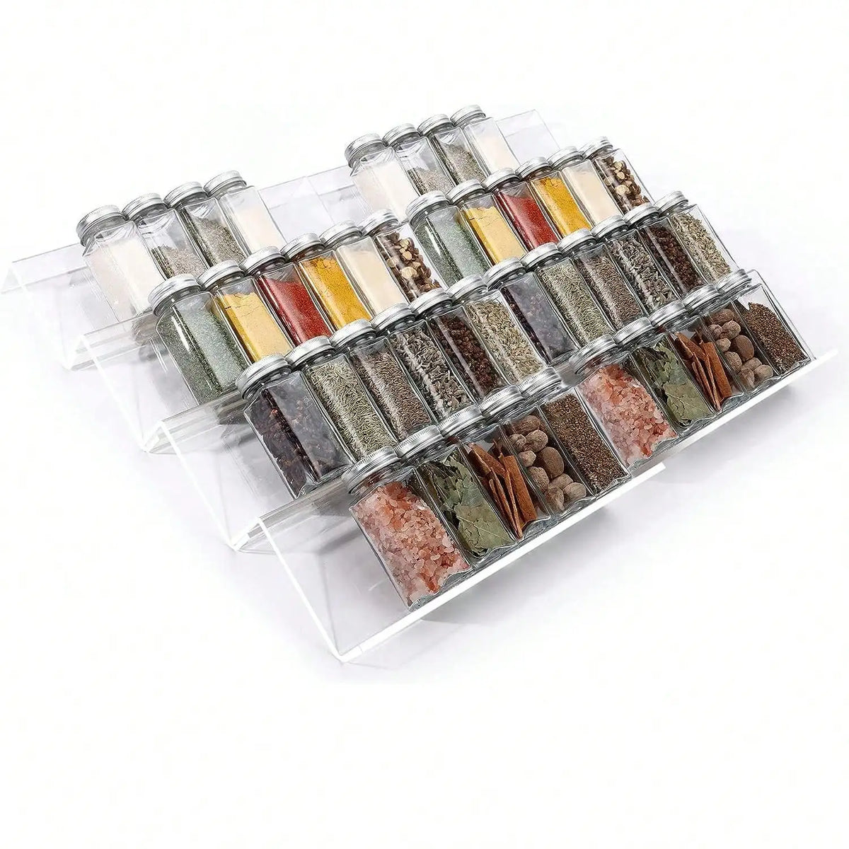 Spice Drawer Organizer – Spice Jar Storage Tray, Kitchen Drawer Spice Rack & Space-Saving Seasoning Organizer for Easy Access