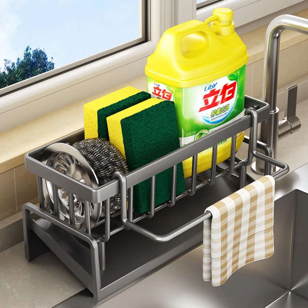 Kitchen Sink Caddy Sponge Holder